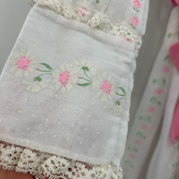 Vintage 60’s Girls Prairie Sheer Babydoll Maxi Dress - Picture 3 of 7